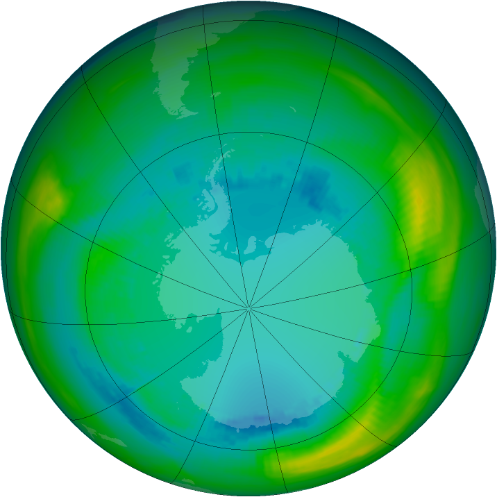 Ozone Map 1984-08-13